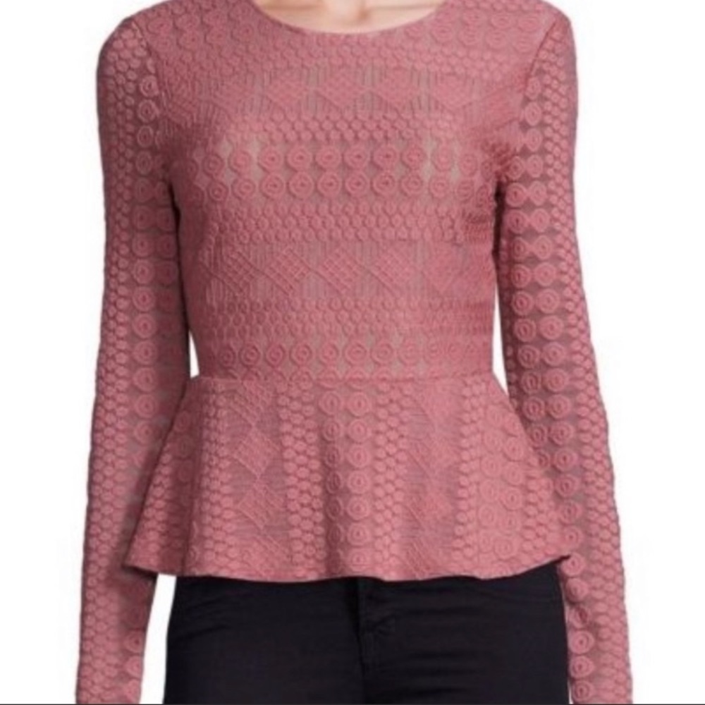 BCBGMaxazria peplum long sleeve